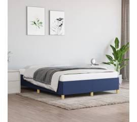 Cadru de pat, albastru, 140x190 cm, material textil