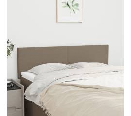 Tăblii de pat, 2 buc., gri taupe, 72x5x78/88 cm, textil