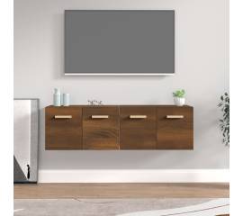 Dulapuri tv de perete 2 buc. stejar maro 60x36,5x35 cm lemn