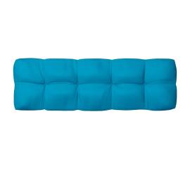 Pernă canapea din paleți, albastru, 120 x 40 x 12 cm