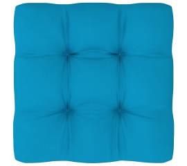 Pernă canapea din paleți, albastru, 50x50x12 cm