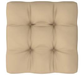Pernă canapea din paleți, bej, 50x50x12 cm