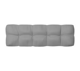 Pernă canapea din paleți, gri, 120 x 40 x 12 cm