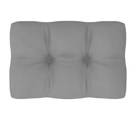Pernă canapea din paleți, gri, 60 x 40 x 12 cm