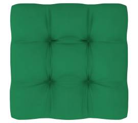 Pernă canapea din paleți, verde, 50x50x12 cm