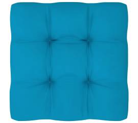Pernă pentru canapea din paleți, albastru, 80 x 80 x 12 cm