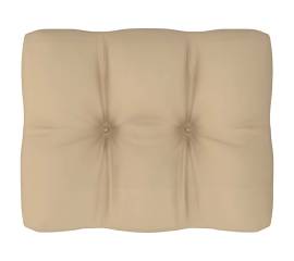 Pernă pentru canapea din paleți, bej, 50 x 40 x 12 cm