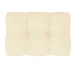 Pernă pentru canapea din paleți, crem, 60 x 40 x 12 cm