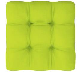 Pernă pentru canapea din paleți, verde aprins, 80 x 80 x 12 cm