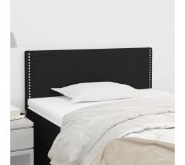 Tăblie de pat, negru, 90x5x78/88 cm, textil