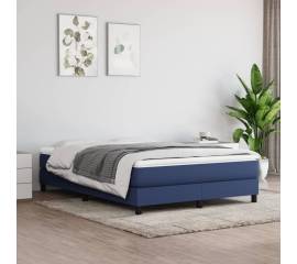 Saltea de pat cu arcuri, albastru, 140x190x20 cm, textil