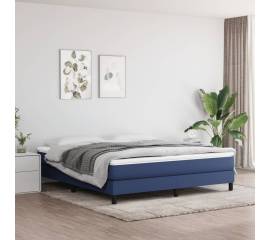 Saltea de pat cu arcuri, albastru, 160x200x20 cm, textil