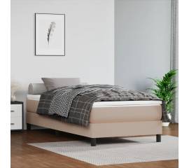 Saltea de pat cu arcuri, cappuccino, 100x200x20 cm, piele eco