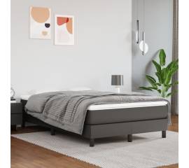 Saltea de pat cu arcuri, gri, 120x200x20 cm, piele ecologică