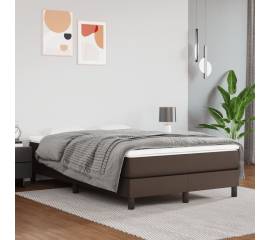 Saltea de pat cu arcuri, maro, 120x200x20 cm, piele ecologică