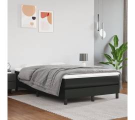 Saltea de pat cu arcuri, negru, 120x200x20 cm, piele ecologică