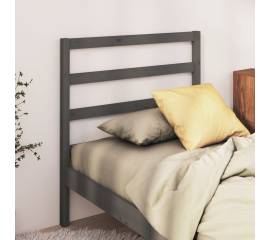 Tăblie de pat, gri, 95x4x100 cm, lemn masiv de pin