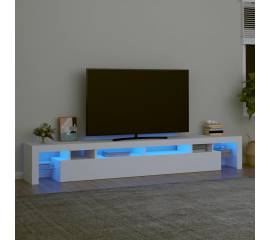 Comode tv cu lumini led, alb