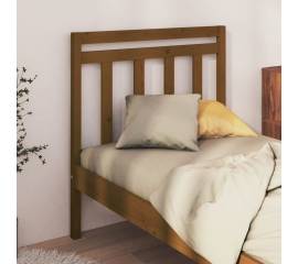 Tăblie de pat, maro miere, 95x4x100 cm, lemn masiv de pin