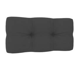 Pernă canapea din paleți, antracit, 80 x 40 x 12 cm