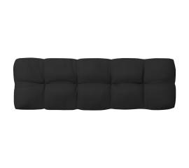 Pernă pentru canapea de grădină, negru, 120x40x12 cm, textil