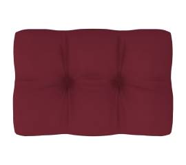 Pernă pentru canapea din paleți, roșu vin, 60 x 40 x 12 cm