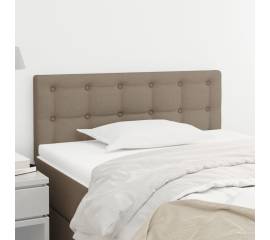 Tăblie de pat, gri taupe, 90x5x78/88 cm, textil