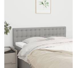 Tăblii de pat, 2 buc., gri deschis, 72x5x78/88 cm, textil