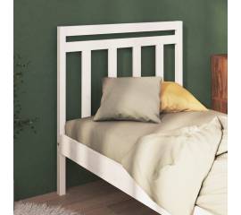 Tăblie de pat, alb, 95x4x100 cm, lemn masiv de pin