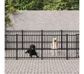Padoc pentru câini de exterior, 15,02 m², oțel