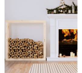 Rastel pentru lemne de foc, 100x25x100 cm, lemn masiv pin