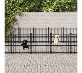 Padoc pentru câini de exterior, 28,23 m², oțel