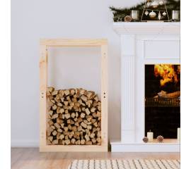 Rastel pentru lemne de foc, 60x25x100 cm, lemn masiv pin