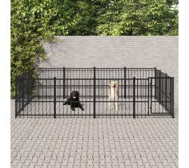 Padoc pentru câini de exterior, 11,58 m², oțel