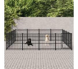 Padoc pentru câini de exterior, 15,05 m², oțel