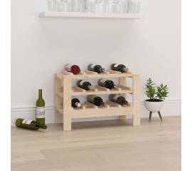 Suport de vinuri, 61,5x30x42 cm, lemn masiv de pin