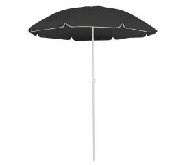 Umbrelă de soare pentru exterior, stâlp din oțel, antracit, 180 cm