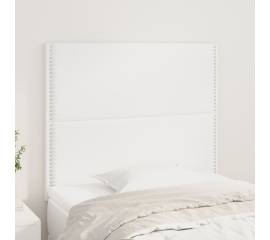 Tăblii de pat, 2 buc, alb, 90x5x78/88 cm, piele ecologică