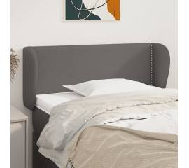 Tăblie de pat cu aripioare gri 93x23x78/88 cm piele ecologică