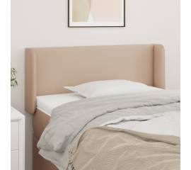 Tăblie pat cu aripioare cappuccino 83x16x78/88 cm piele eco