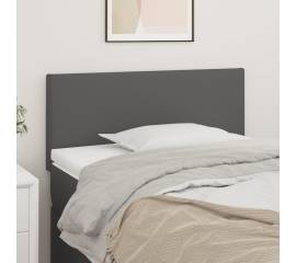 Tăblie de pat, gri, 100x5x78/88 cm, piele ecologică