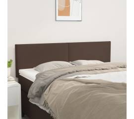 Tăblii de pat, 2 buc., maro, 72x5x78/88 cm, piele ecologică