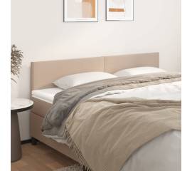 Tăblii de pat 2 buc, cappuccino 100x5x78/88 cm piele ecologică