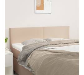 Tăblii de pat 2 buc. cappuccino 72x5x78/88 cm piele ecologică