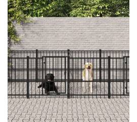 Padoc pentru câini de exterior, 7,51 m², oțel