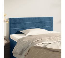Tăblie de pat, albastru închis, 80x5x78/88 cm, catifea