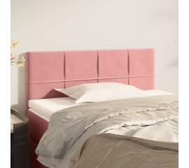 Tăblie de pat, roz, 80x5x78/88 cm, catifea