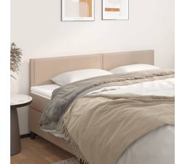 Tăblii de pat 2 buc. cappuccino 80x5x78/88 cm piele ecologică