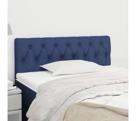 Tăblie de pat, albastru, 100x7x78/88 cm, textil