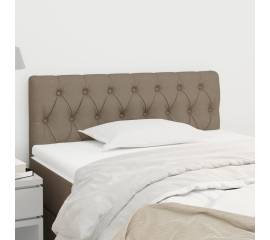 Tăblie de pat, gri taupe, 100x7x78/88 cm, textil
